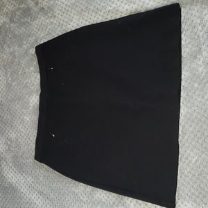 Black mini skirt